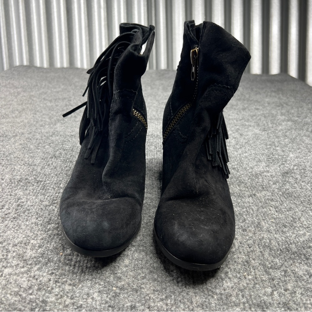 Sam Edelman Size 7 Embossed Reyes Heeled Zip Boot/Booties - Picture 2 of 10